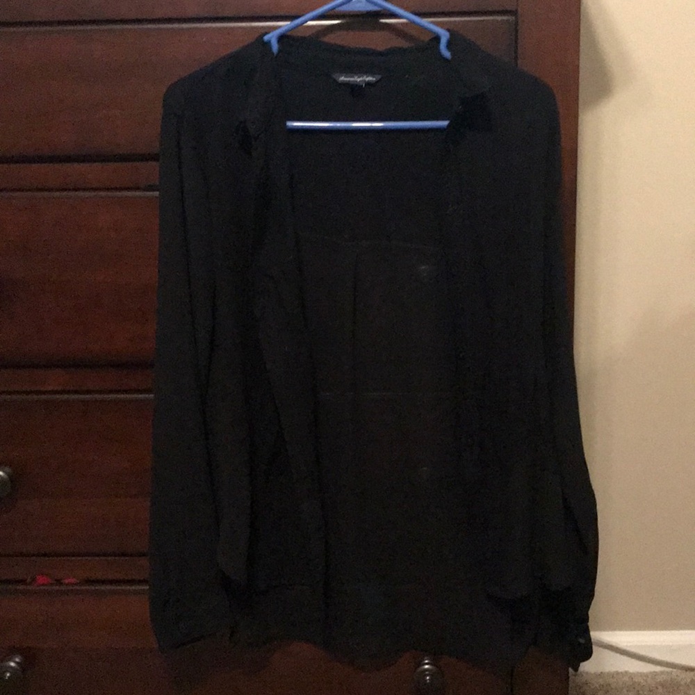 Collared button up top